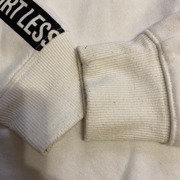 Forever 21 White Cropped Crewneck Sweater - Picture 2 of 5